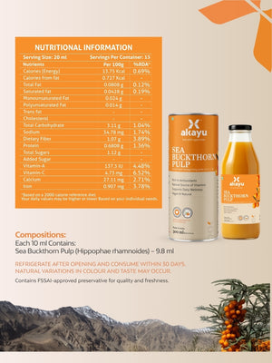 Akayu Sea Buckthorn Pulp 300ml
