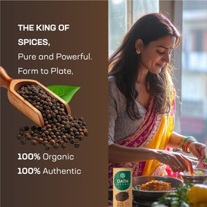 Organic Black Peppers - 200g