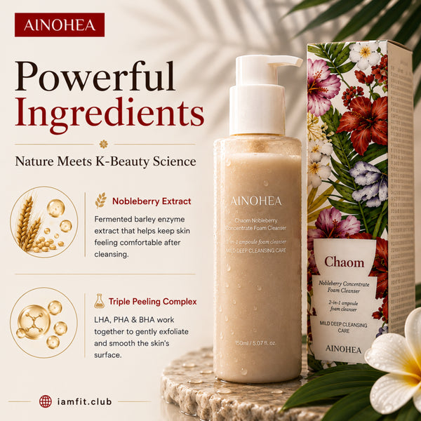 Korean Chaom Nobleberry Concentrate Foam Cleanser