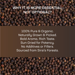 Organic Black Peppers - 200g