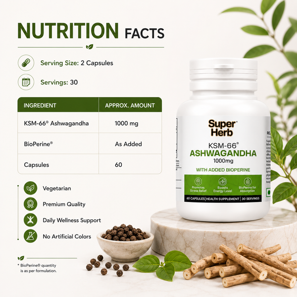 KSM66 Ashwagandha - 1000mg