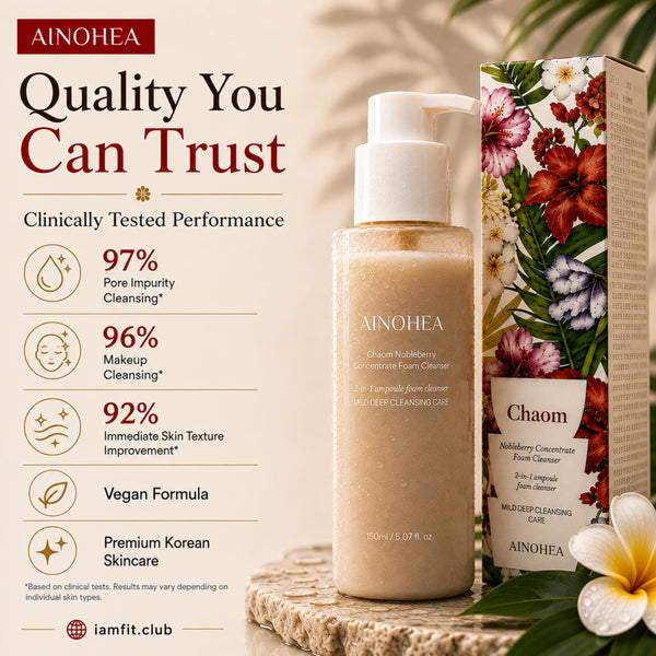 Korean Chaom Nobleberry Concentrate Foam Cleanser