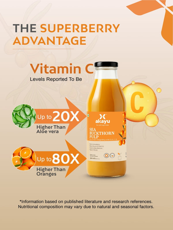 Akayu Sea Buckthorn Pulp 300ml