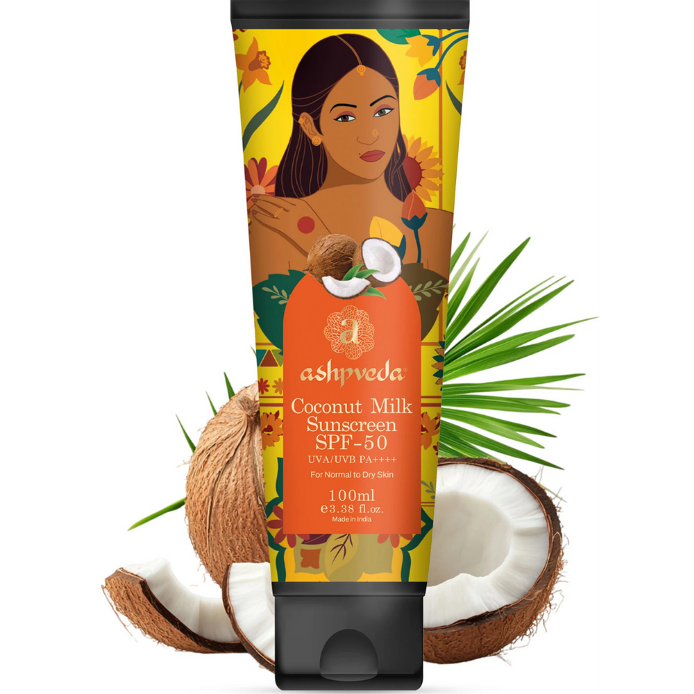 Ashpveda Coconut Milk Sunscreen SPF 50 UVA/UVB PA++++ - 50ml